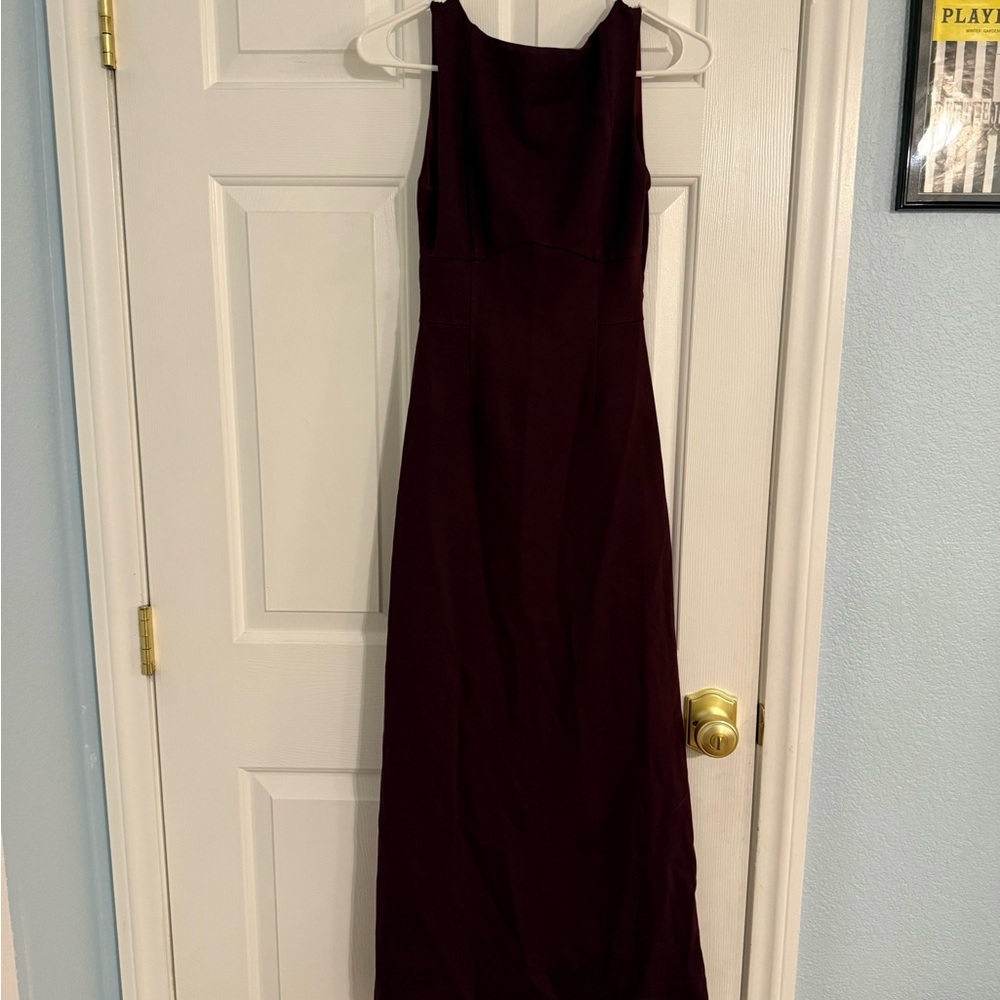 Fashion Nova Taylor Backless A Line Maxi Dress Deep Purple Maxi Dress- Size XS - Picture 8 of 10